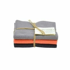 Solwang Wischtücher 3er Set Grau Koralle