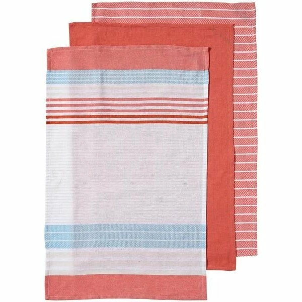 Ladelle 3er Set Geschirrtücher 45x70cm Dwell Gestreift Blush Baumwolle 3 Ladelle 3er Set Geschirrtücher 45x70cm Dwell Gestreift Blush Baumwolle