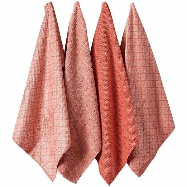 Ladelle 4er Set Geschirrtücher 43x68cm Carver Microfaser Blush 3 Ladelle 4er Set Geschirrtücher 43x68cm Carver Microfaser Blush