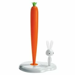 Alessi Küchenrollenhalter Bunny And Carrot Weiß