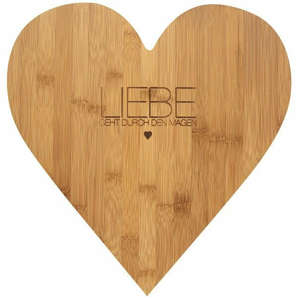 Räder Herzschneidebrett 37x35x1,5 Cm Liebe Geht ... 3 Räder Herzschneidebrett 37x35x1,5 Cm Liebe Geht ...