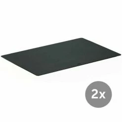 Rösle Schneidauflage 35x25x2cm 2-tlg. Schwarz