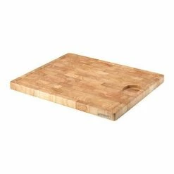 Continenta Tranchierbrett 42x34 Cm Gummibaum Stirnholz