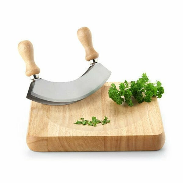 Continenta Wiegemesserbrett 23 Cm Gummibaum 3 Continenta Wiegemesserbrett 23 Cm Gummibaum